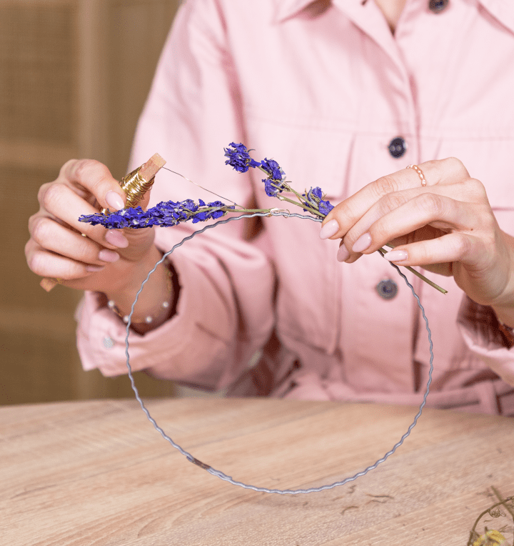 DIY Trockenblumen Haarkranz Blooming Crown