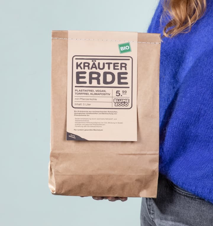 BIO Kräutererde Paper Bag - 5 Liter