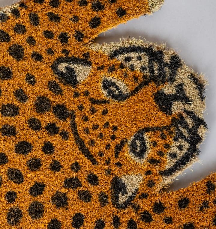 Kokos Fußmatte Leopard