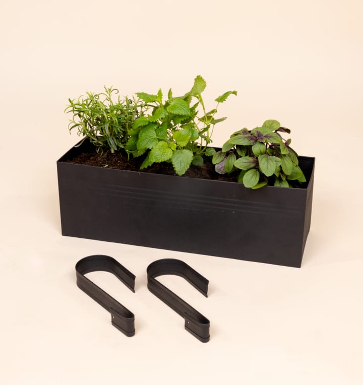 Metall Plantbox Schwarz