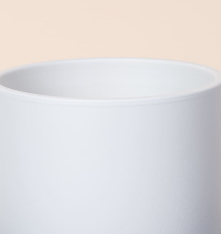 Keramik Übertopf Weiß - 15,5 cm