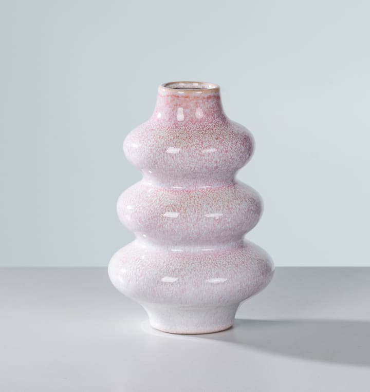 Keramikvase Rosa/Rink