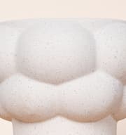 Keramik Übertopf Bubble Beige - 11 cm
