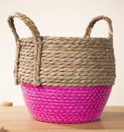 Seegras Korb Pink - 22 cm