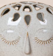 Keramikvase Face Beige