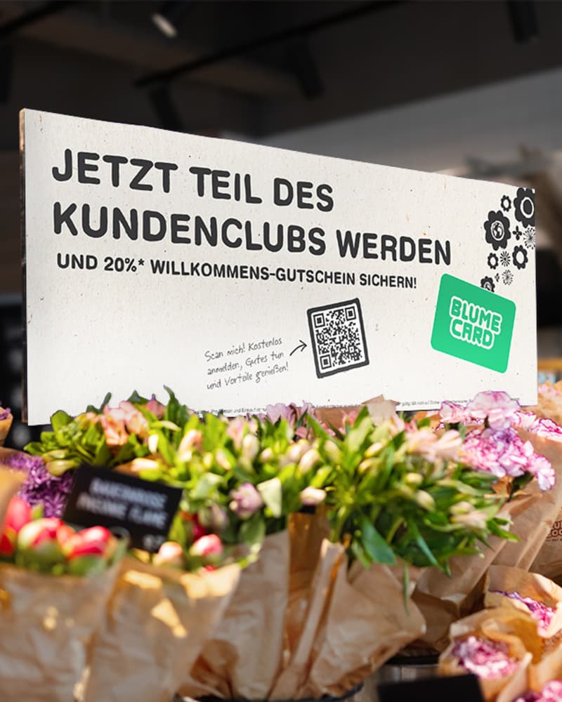 Unsere BLUMECARD BLUME2000