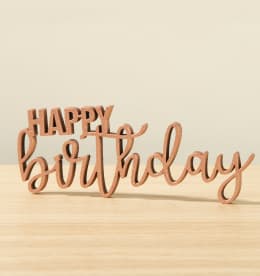 Happy Birthday Holzschriftzug
