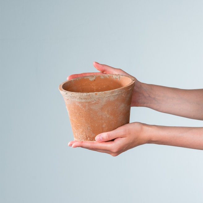 Keramik Übertopf Terrakotta - 15 cm