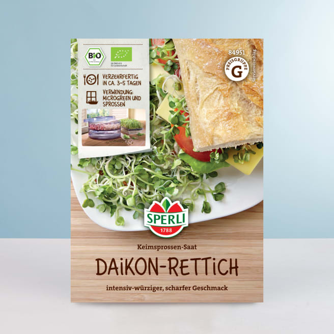 Daikon-Rettich Keimsprossen BIO