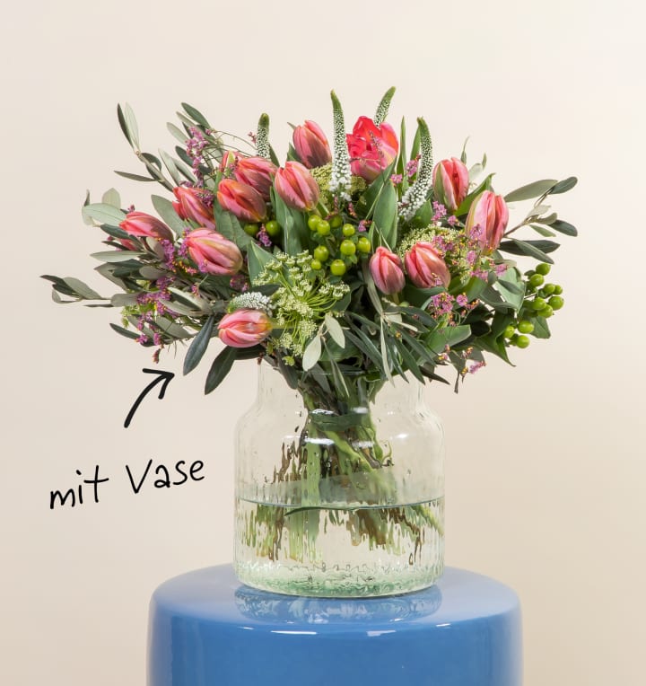 Tulip Crush mit Lieblings-Vase M