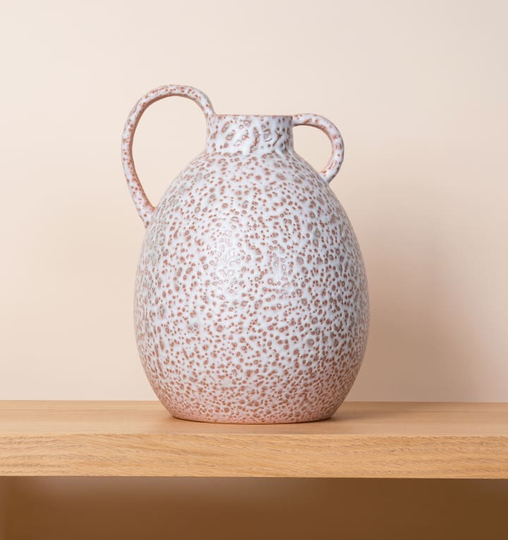 Keramik Vase Beige