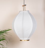 Deckenlampe Stoff Weiß