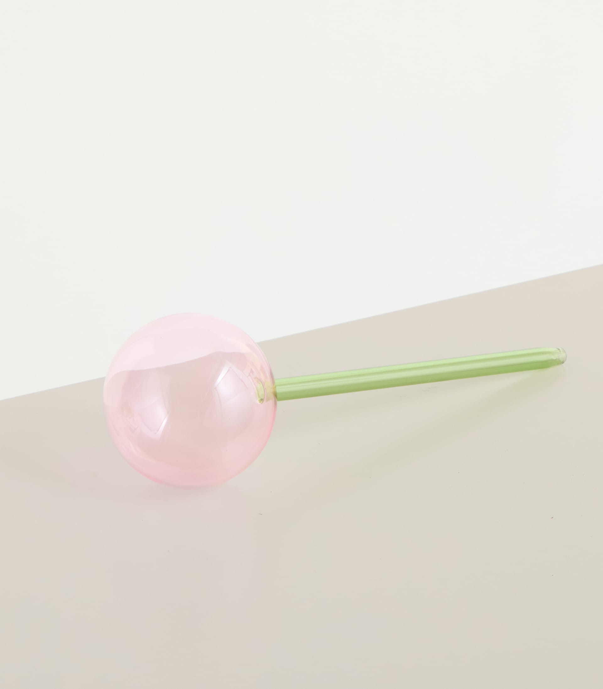 Glas Bewässerungskugel Rosa Grün Rund