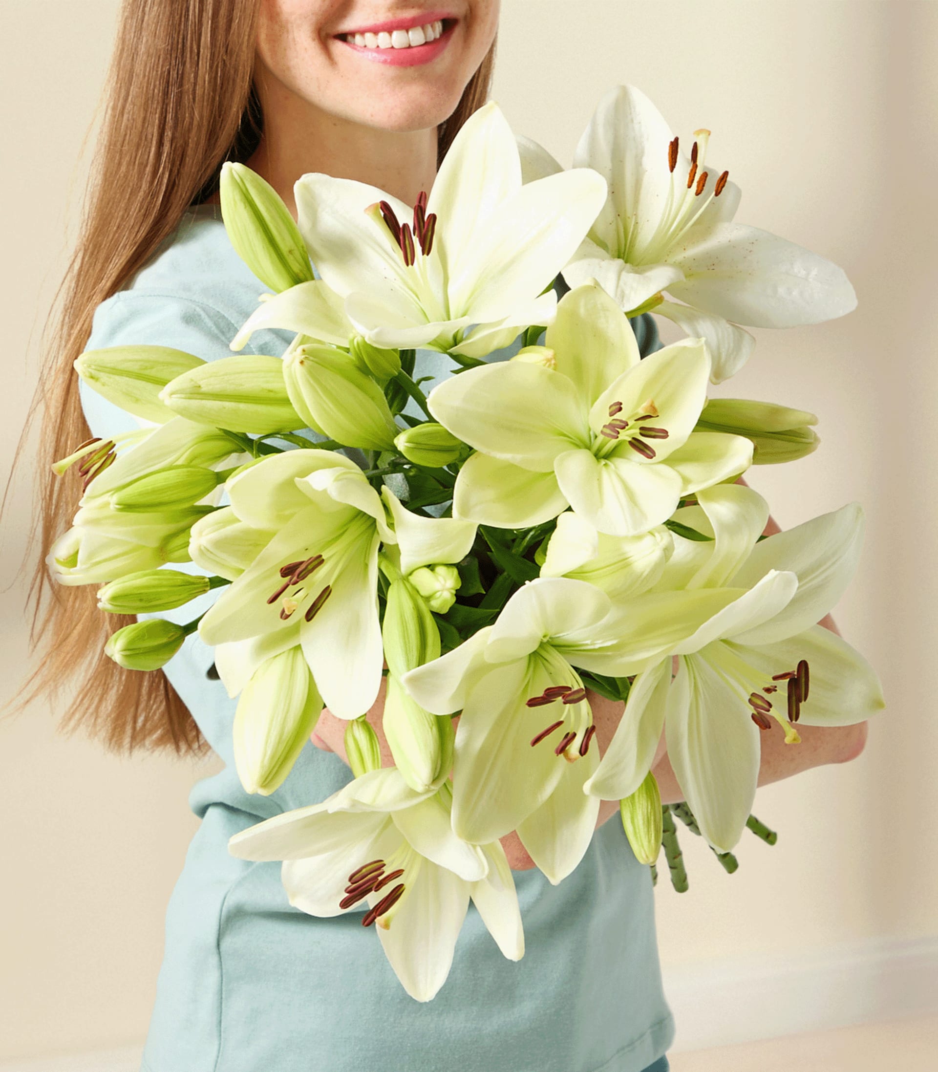 Weiße Lilien - 7 Stiele