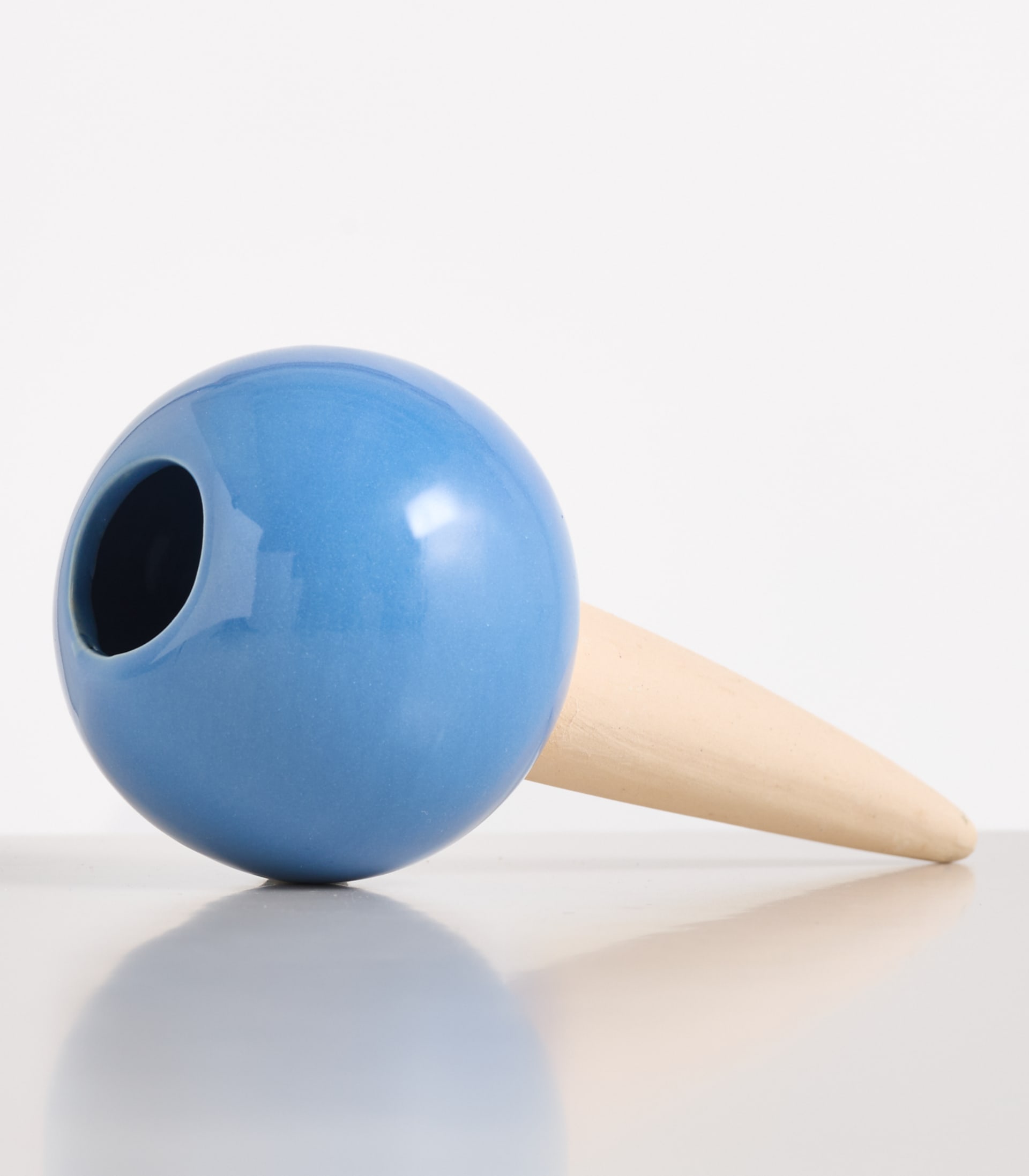 Keramik Bewässerungskugel Blau Klein
