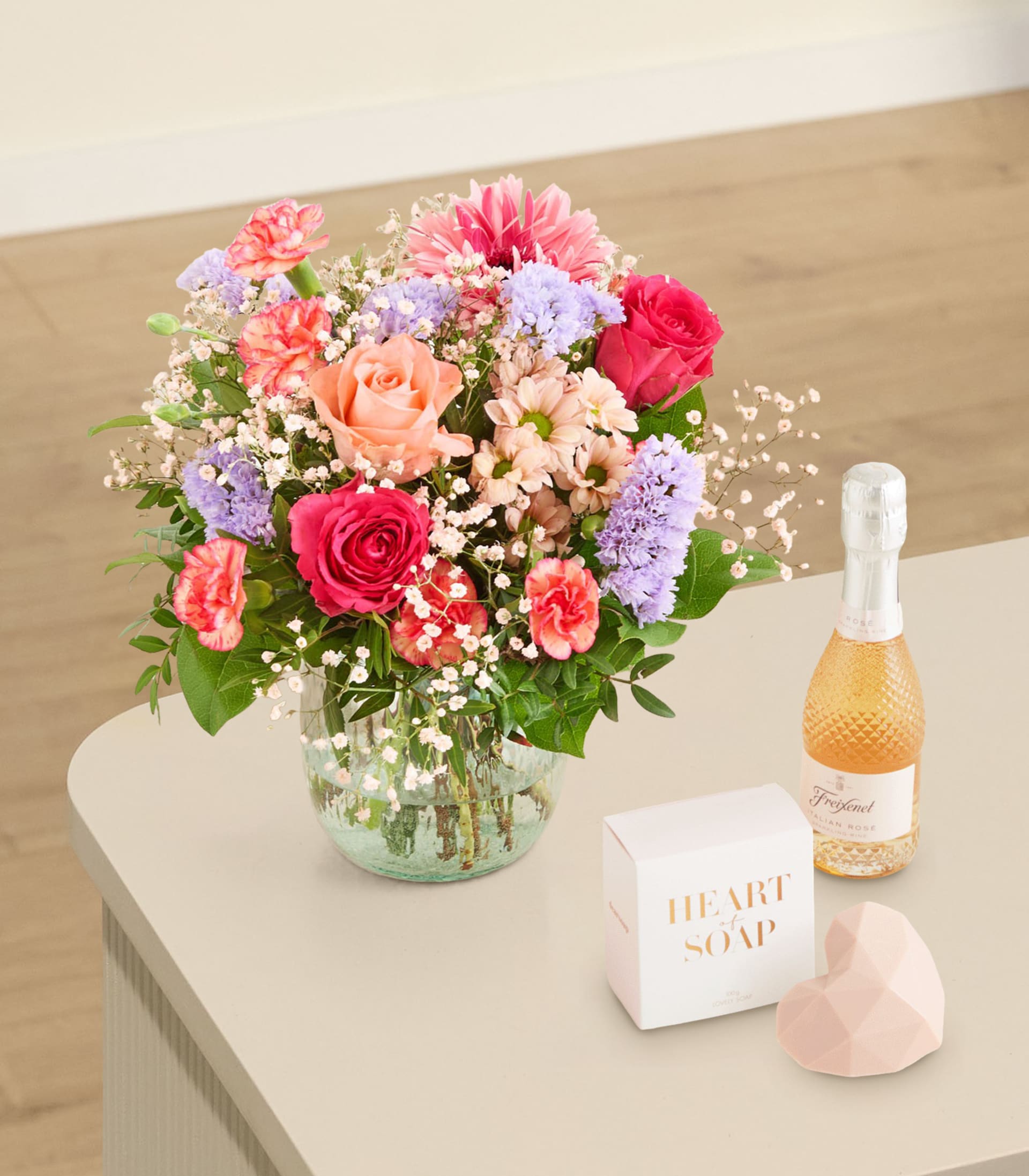 Frühling mit Geschenkset Schaumparty