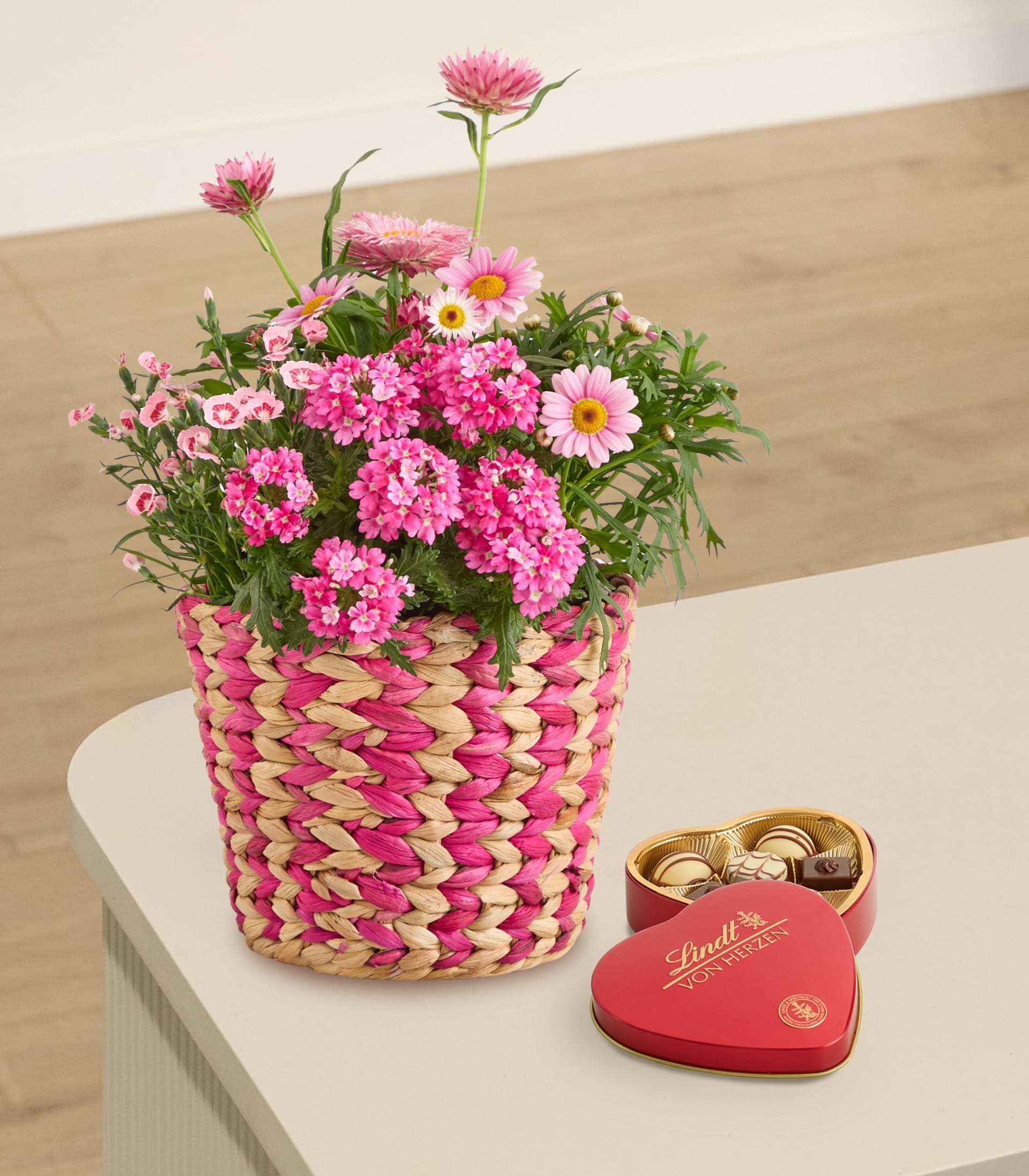 Pink Sensation mit Lindt von Herzen 30g