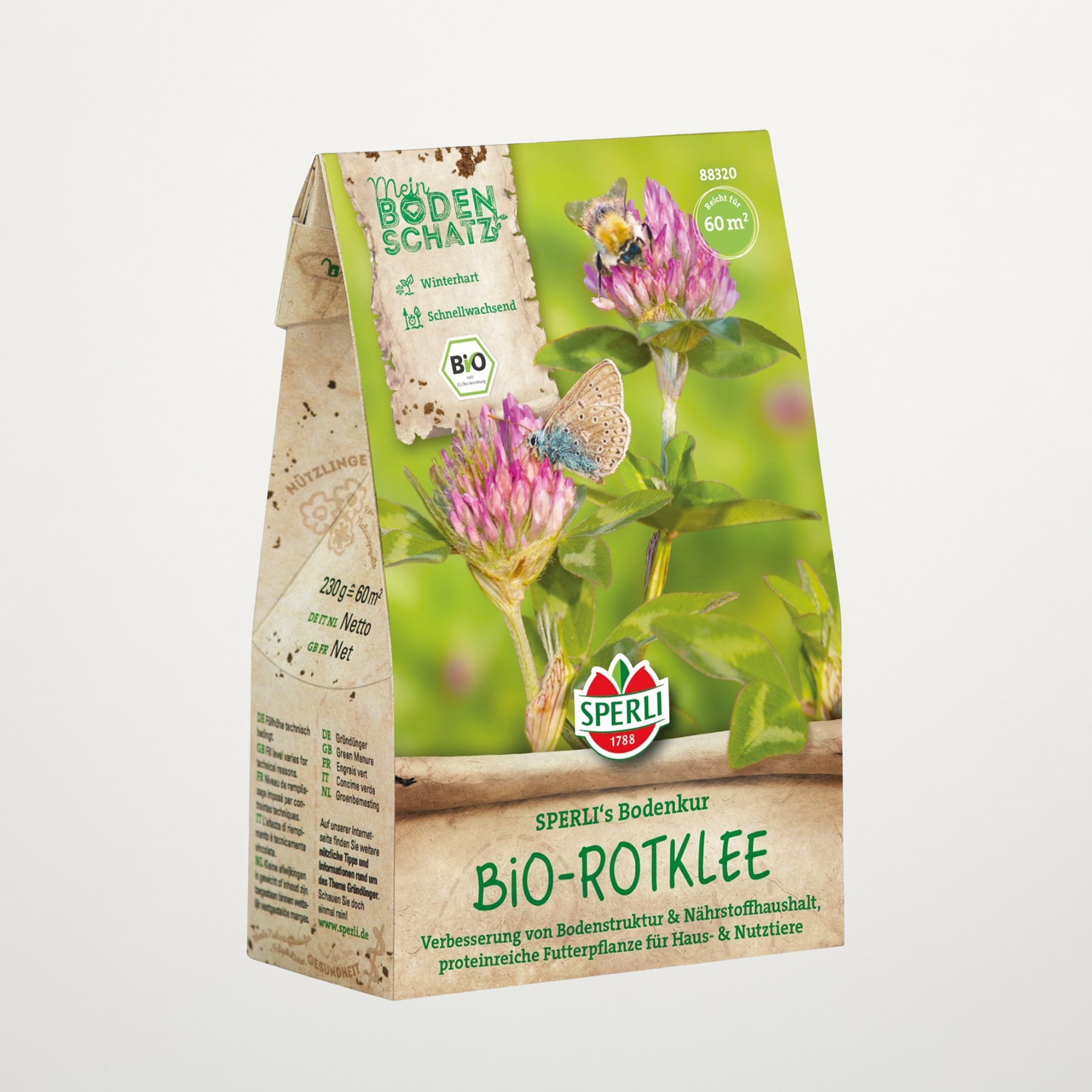 Bodenkur Schnellgrüner – Saatgutmischung Für Schnelle Begrünung, 250 G Für Ca. 50 M²