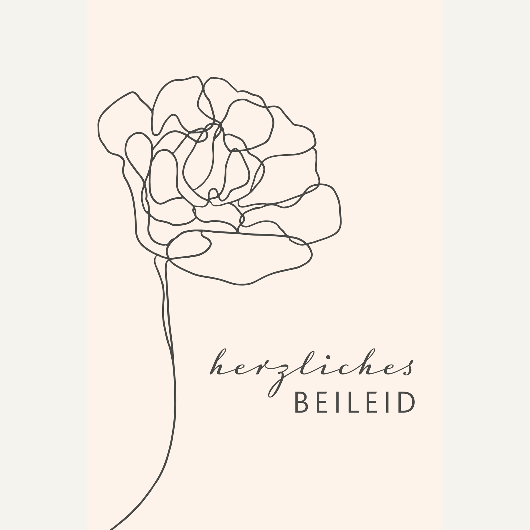 Herzliches Beileid