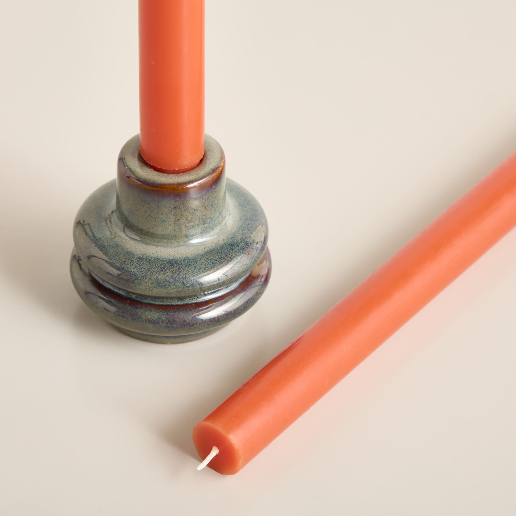 Stabkerze Orange 2er-Set