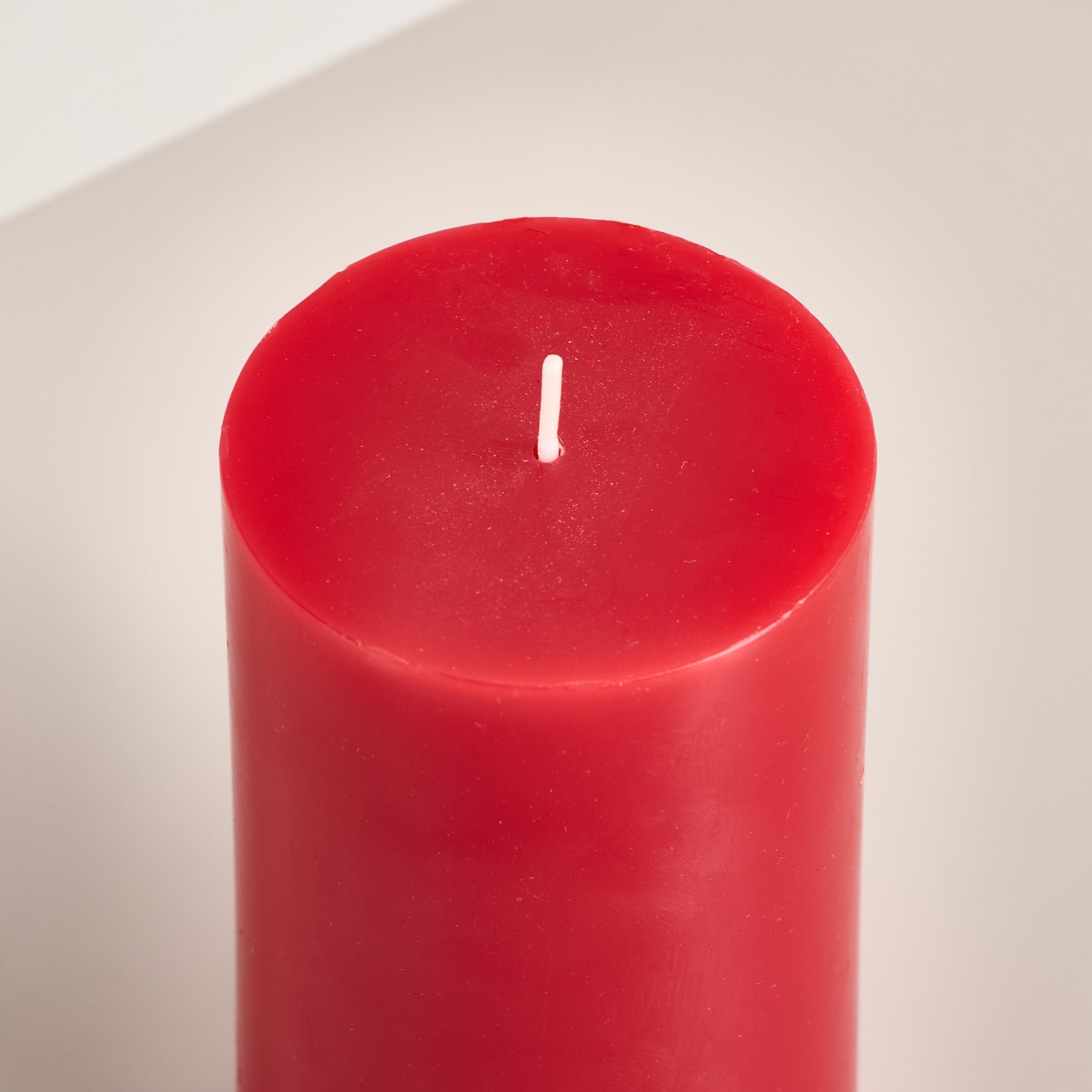 Wachs Kerze Rot - 13 cm