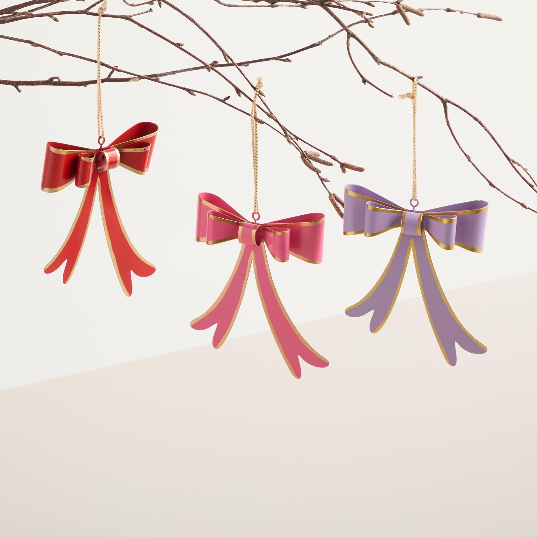 Dekohänger Ornament Schleife 3er-Set