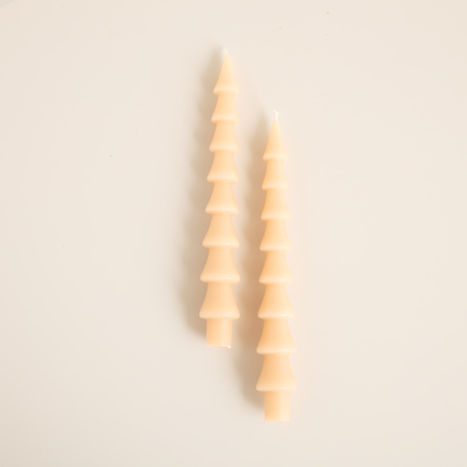 Stabkerze Tannenbaum Beige 2er-Set