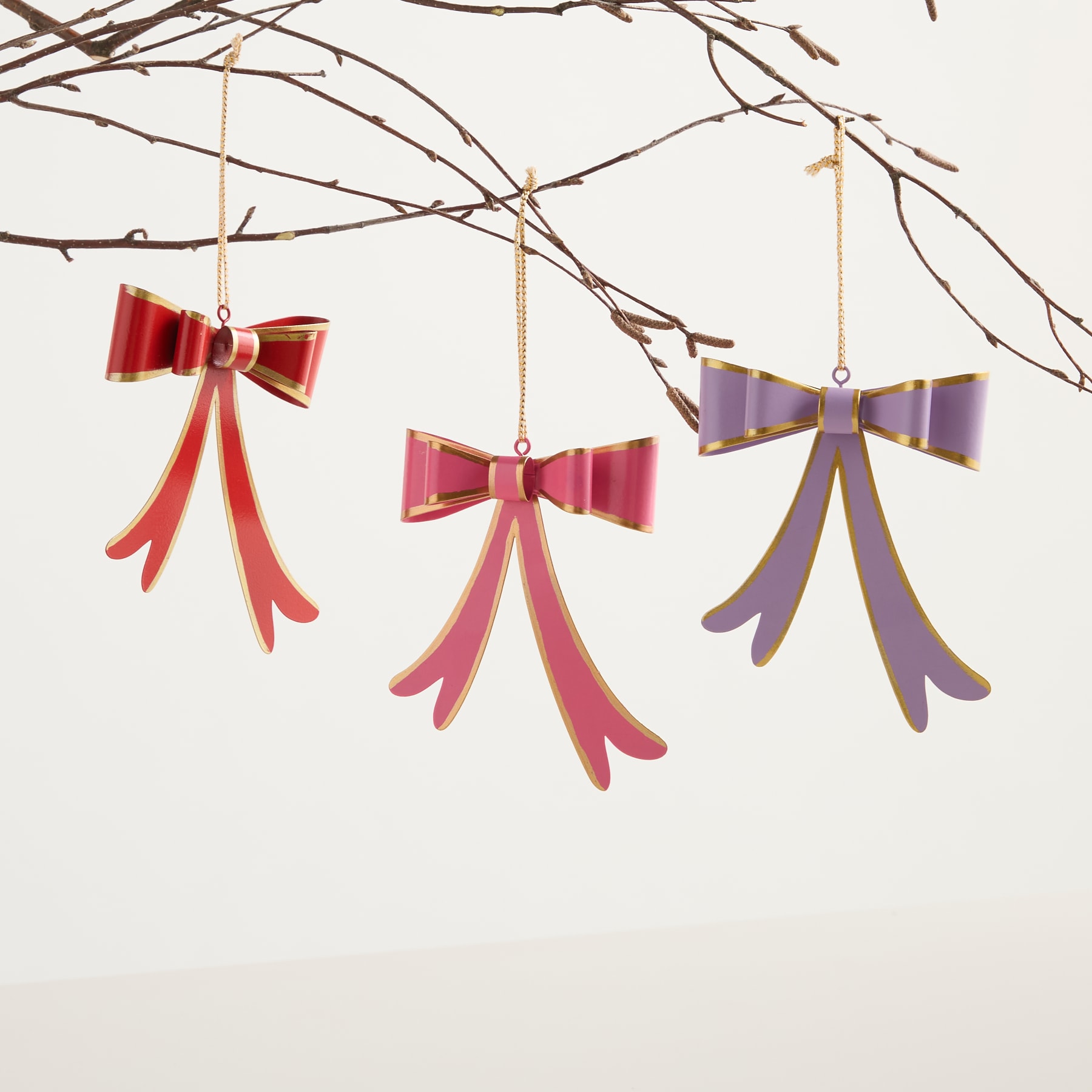 Dekohänger Ornament Schleife 3er-Set