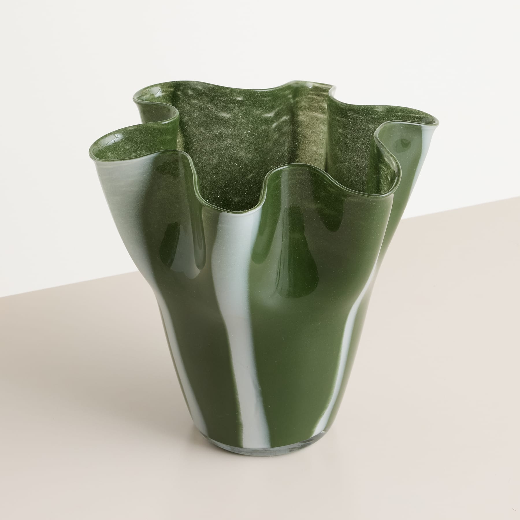 Glas Vase Grün