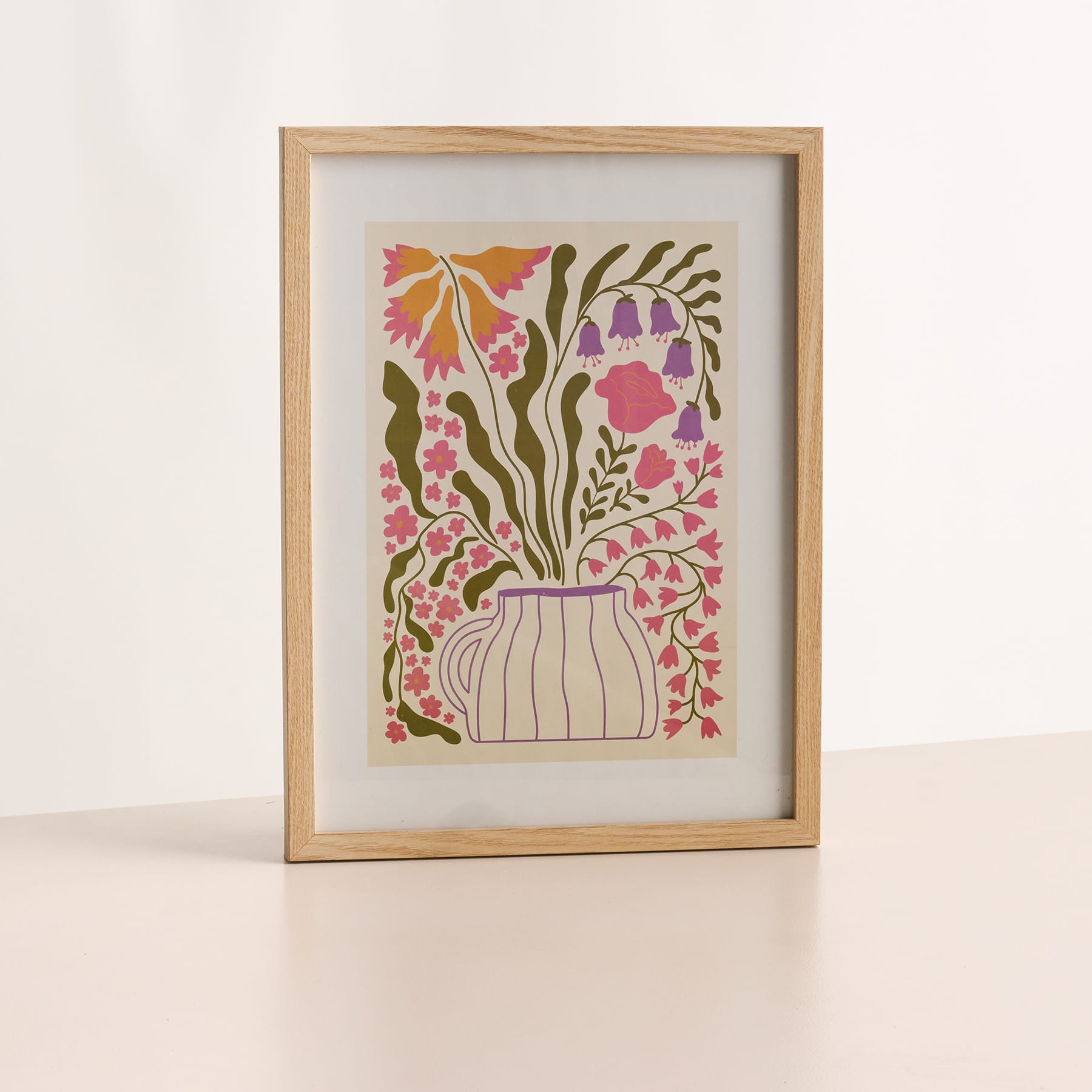 Poster im Rahmen Karikatur