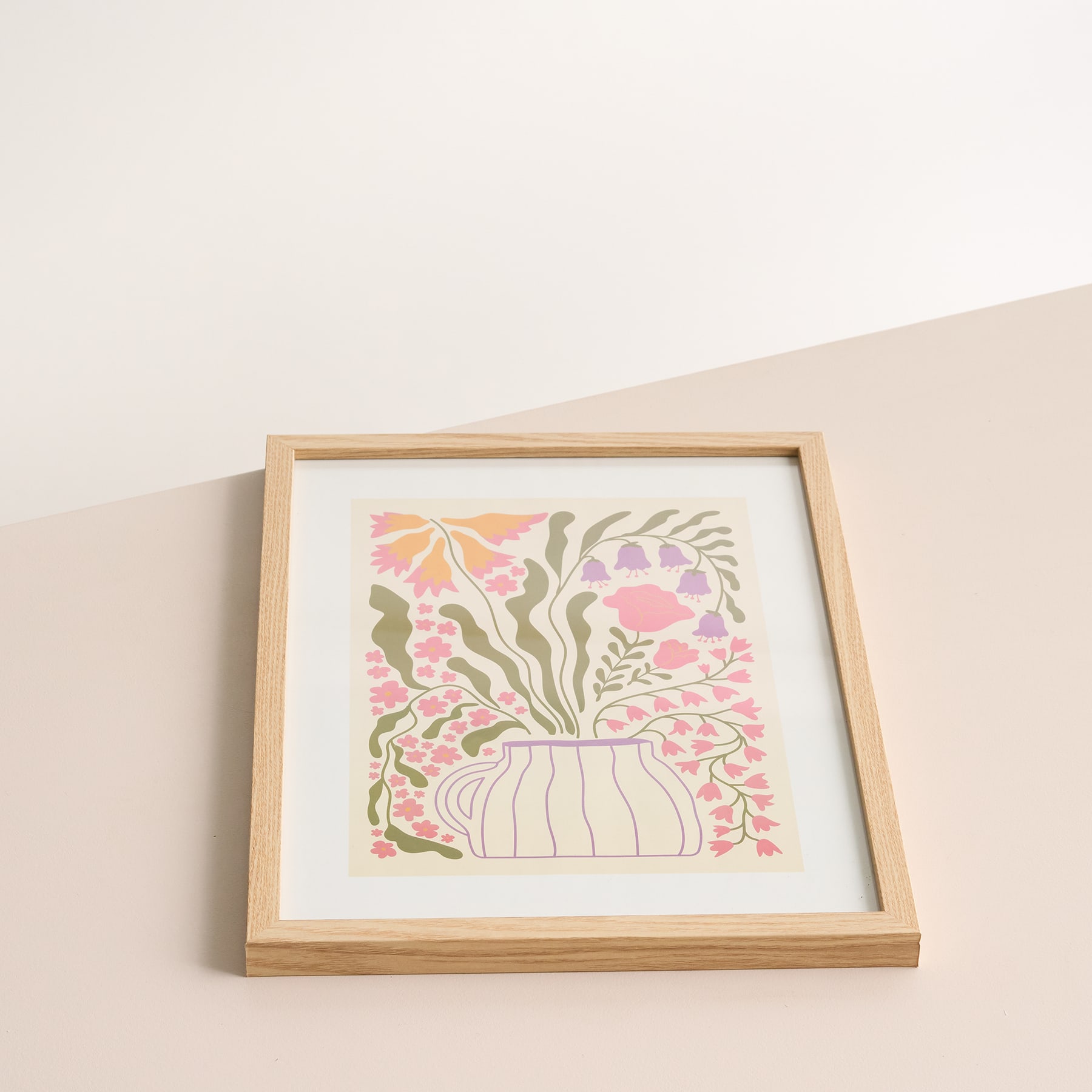 Poster im Rahmen Karikatur