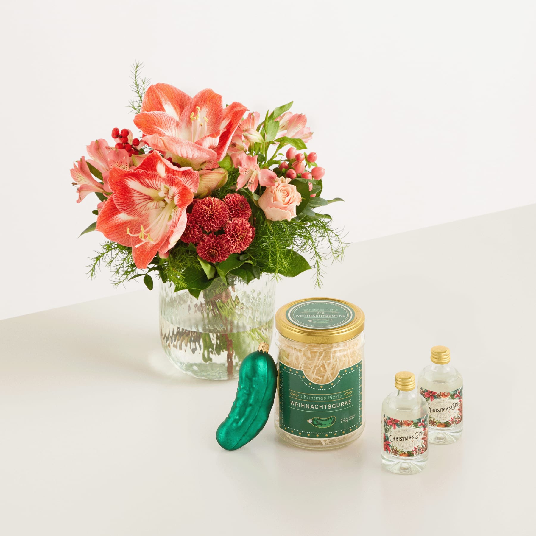 Adventsgruß mit Geschenkset Ginlicher Advent