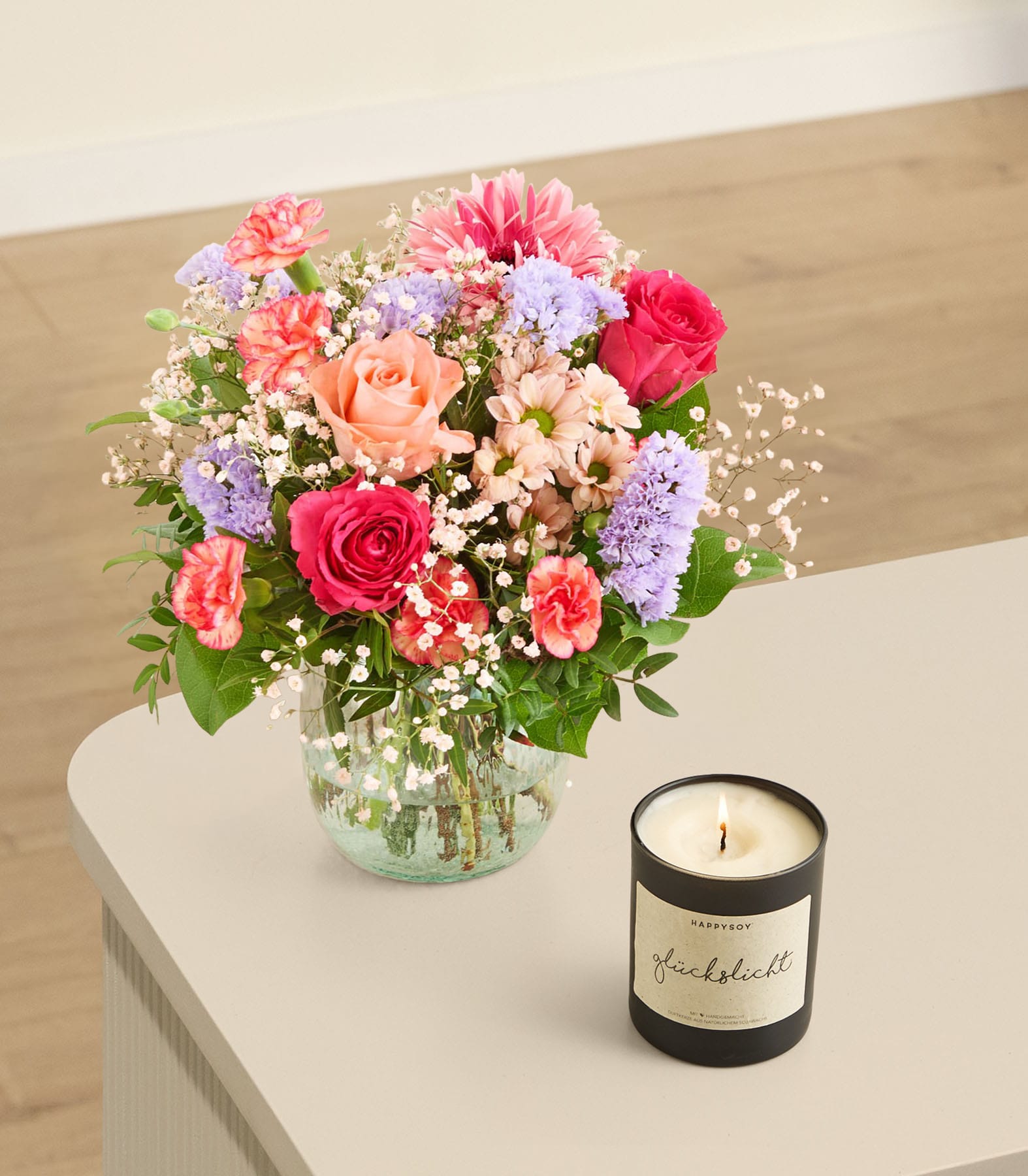 Frühling mit Sojawachs Kerze 600g