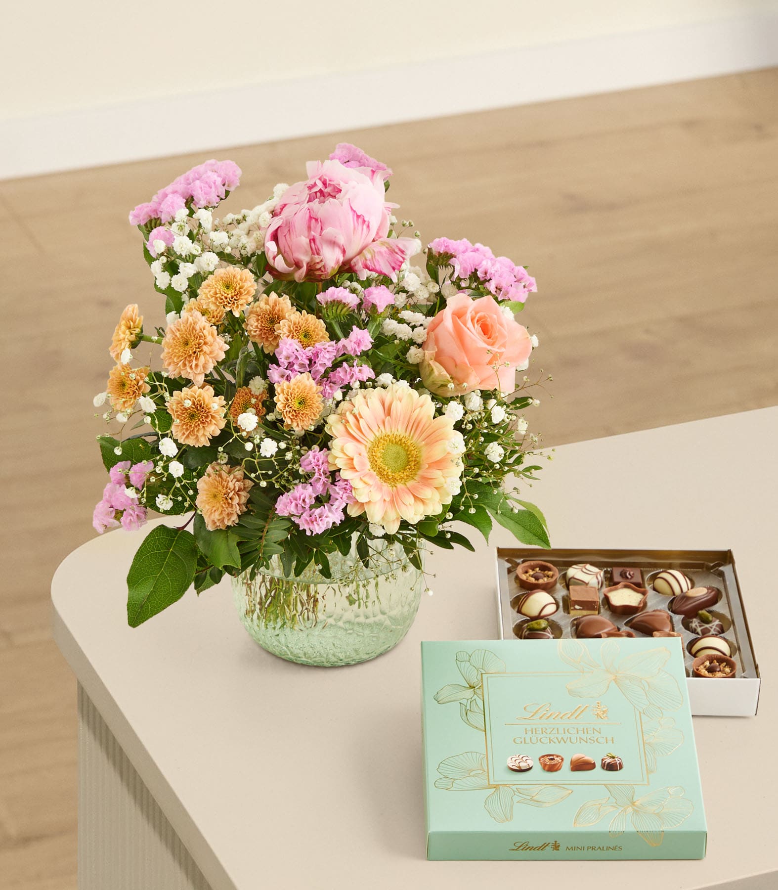 Sommertraum mit Lindt Pralinés Glückwunsch 100g