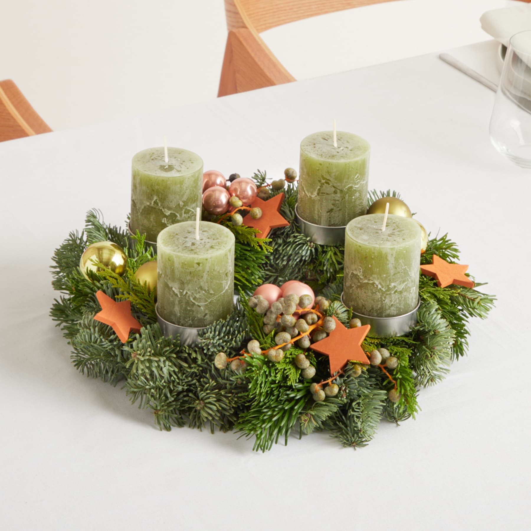 Adventskranz modern Tannentraum