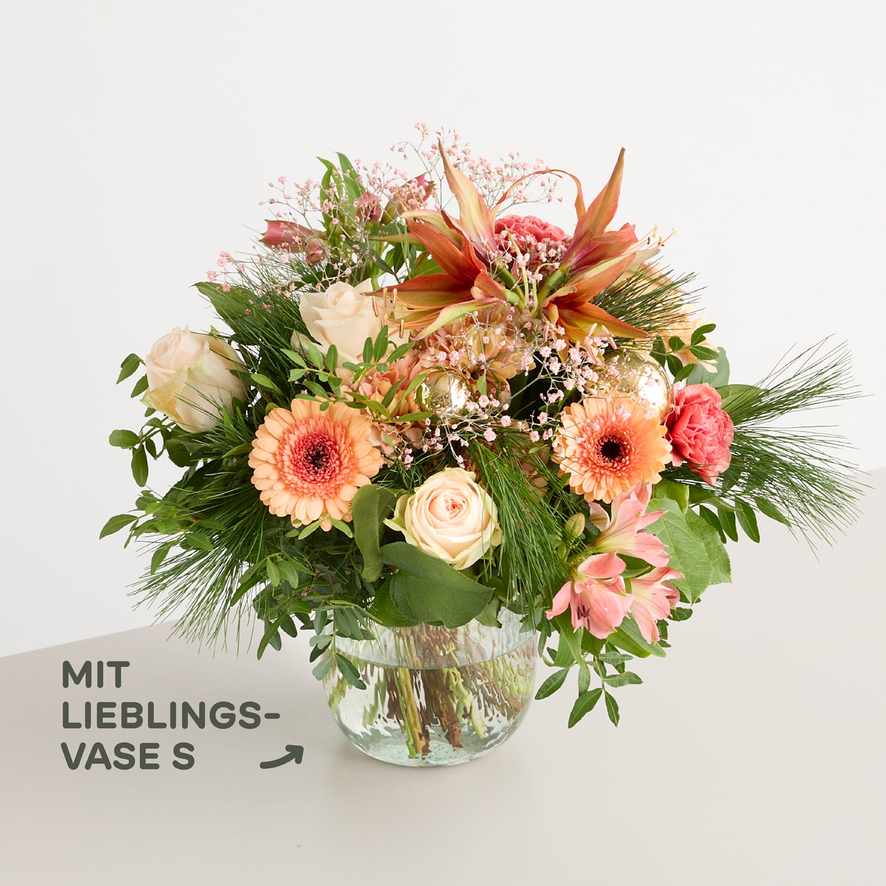 Glitzernde Weihnachten mit Lieblingsvase S