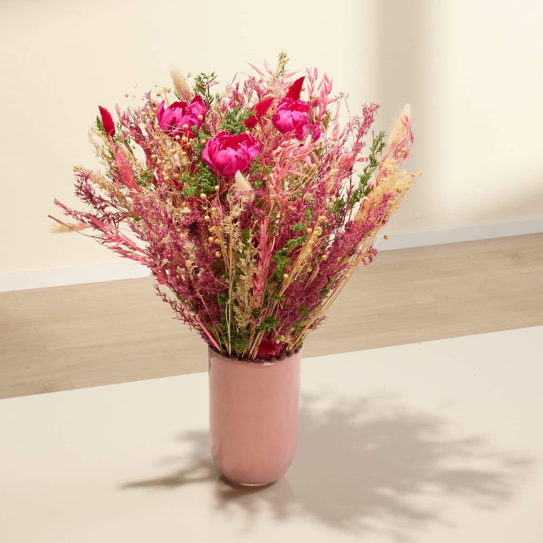 Trockenblumenstrauß Pink Deluxe