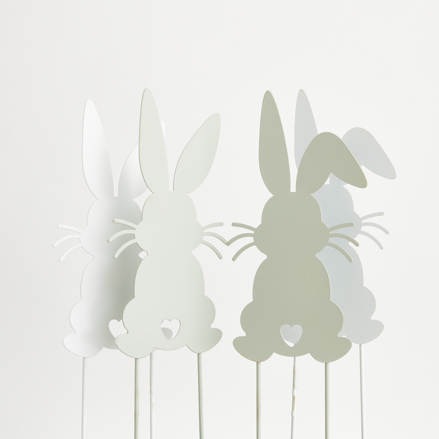 Deko-Stecker Hase „Moppel“ – Rustikale Metall-Silhouette Im Rost-Look, Ca. 27 Cm Hoch, Für Blumentopf & Garten