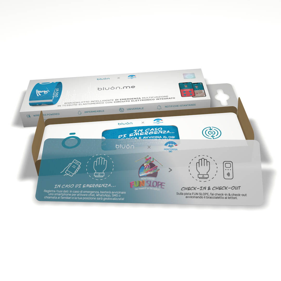 bluon.me wristband x Monterosa Ski
