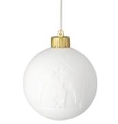 Julekule krybbe med ledlys