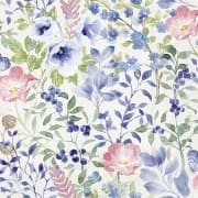 Servietter Indigo Flowers kaffe