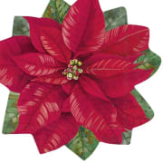 Servietter Elegant Poinsettia lunsj (formet)