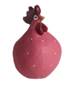 Høne rund kirsebærrød 5,2 cm