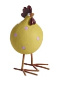 Høne Poppy på ben gul 7,6 cm