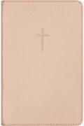Bibel 2024 medium lys brun skinn med register – nynorsk