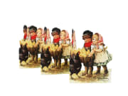 Papirrad Jenny Nystrøm barn m/kyllinger