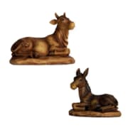 Markuskrybbe: okse og esel, 11cm