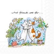 Servietter Cats Friends lunsj