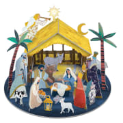 Adventskalender pop up: krybben