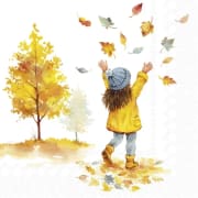 Servietter Autumn Walk kaffe